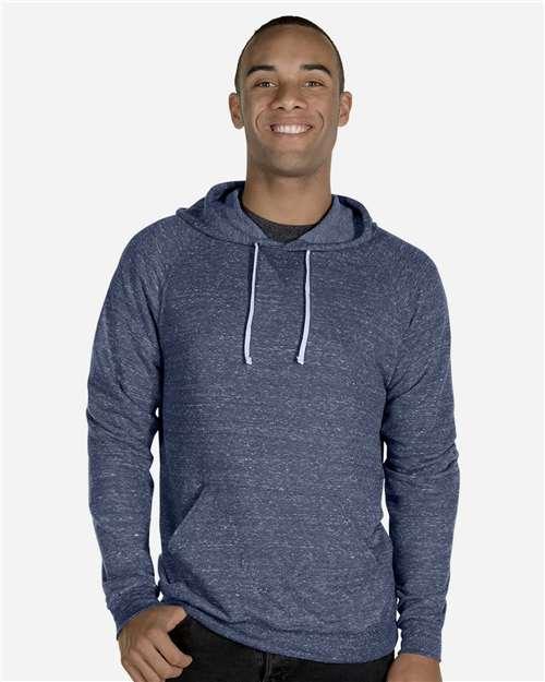 Unisex Snow Heather French Terry Raglan Hooded Sweatshirt - 90MR