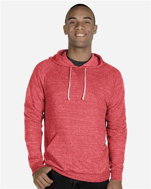 Unisex Snow Heather French Terry Raglan Hooded Sweatshirt - 90MR