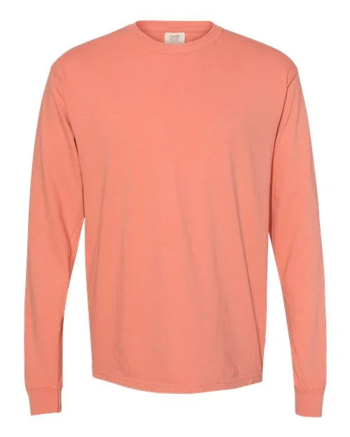 Garment-Dyed Heavyweight Long Sleeve T-Shirt - S - Transfer Kingdom