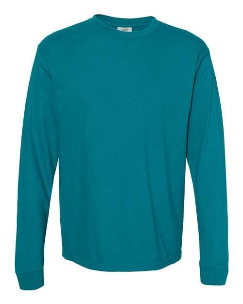Garment-Dyed Heavyweight Long Sleeve T-Shirt - S - Transfer Kingdom