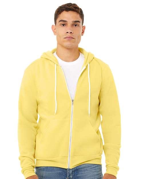 Unisex Sponge Fleece Full-Zip Hoodie Sweatshirt - 3739