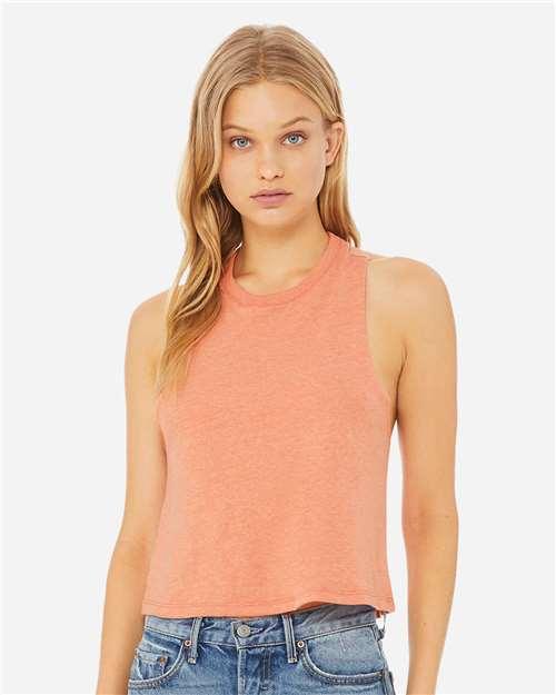 Women's Racerback Crop Tank - 6682