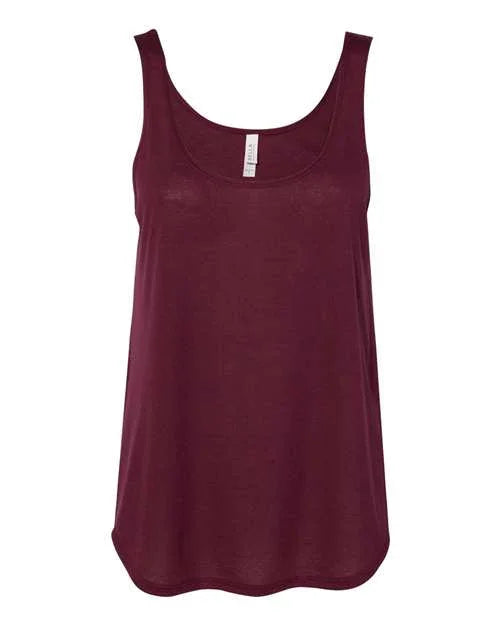 Women's Flowy Tank with Side Slit - 8802
