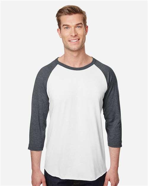 Premium Blend Ringspun Three-Quarter Sleeve Raglan Baseball T-Shirt - 560RR