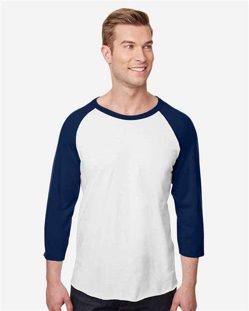 Premium Blend Ringspun Three-Quarter Sleeve Raglan Baseball T-Shirt - 560RR