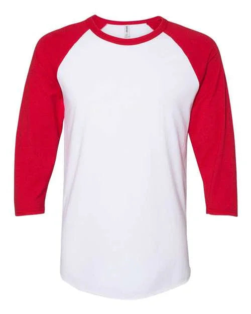 Premium Blend Ringspun Three-Quarter Sleeve Raglan Baseball T-Shirt - 560RR
