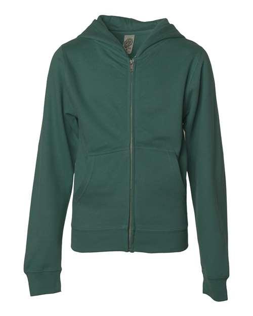 Youth Midweight Full-Zip Hooded Sweatshirt - SS4001YZ