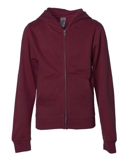 Youth Midweight Full-Zip Hooded Sweatshirt - SS4001YZ