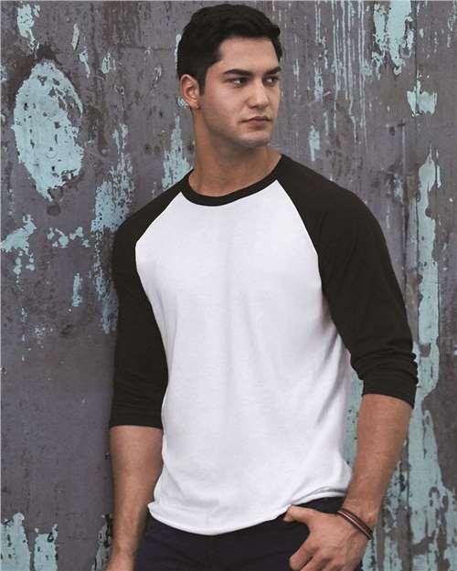 Premium Blend Ringspun Three-Quarter Sleeve Raglan Baseball T-Shirt - 560RR