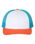 White/ Blue Hawaiin/ Pale Orange