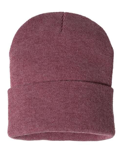 12" Solid Cuffed Beanie - SP12