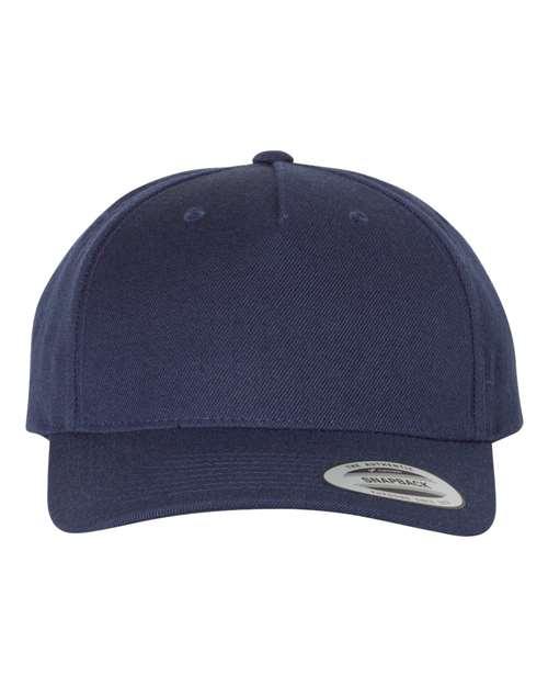 Premium Five-Panel Curved Bill Snapback Cap - 5789M