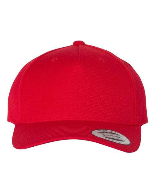 Premium Five-Panel Curved Bill Snapback Cap - 5789M