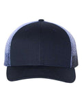 Navy/ Navy to White Fade