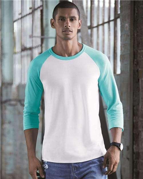 Premium Blend Ringspun Three-Quarter Sleeve Raglan Baseball T-Shirt - 560RR