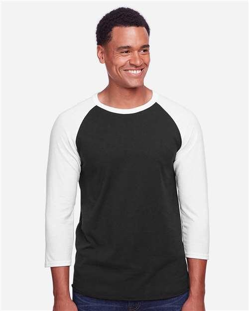Premium Blend Ringspun Three-Quarter Sleeve Raglan Baseball T-Shirt - 560RR