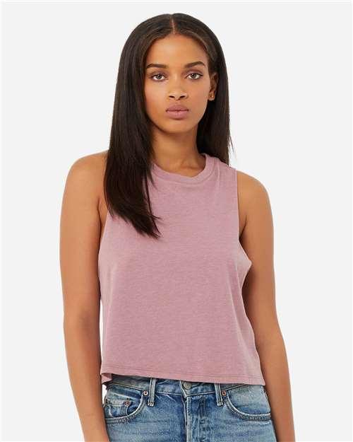 Women's Racerback Crop Tank - 6682