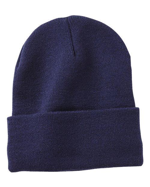 12" Jersey Lined Cuffed Beanie - SP12JL