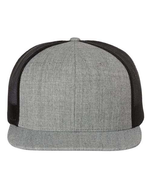 Wool Blend Flat Bill Trucker Cap - 511