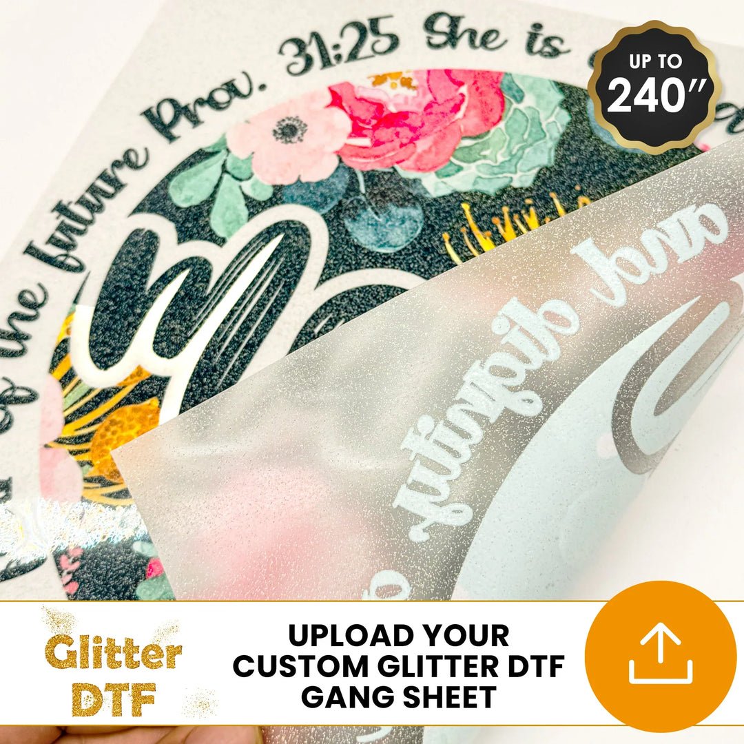 Glitter DTF Gang Sheet Uploader - Transfer Kingdom