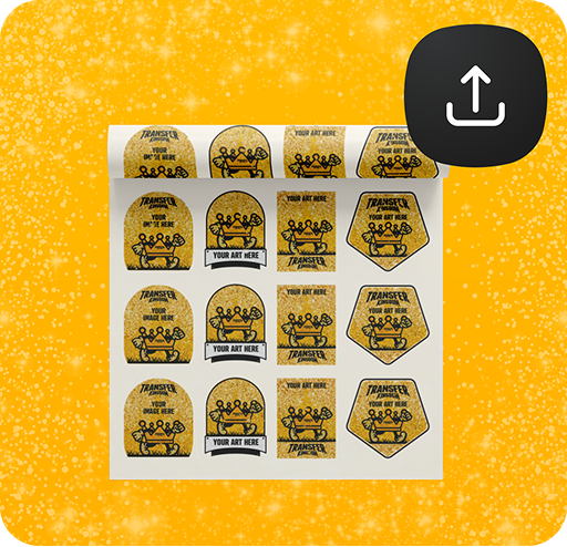 Upload Your CustomGlitter DTF Gang Sheet