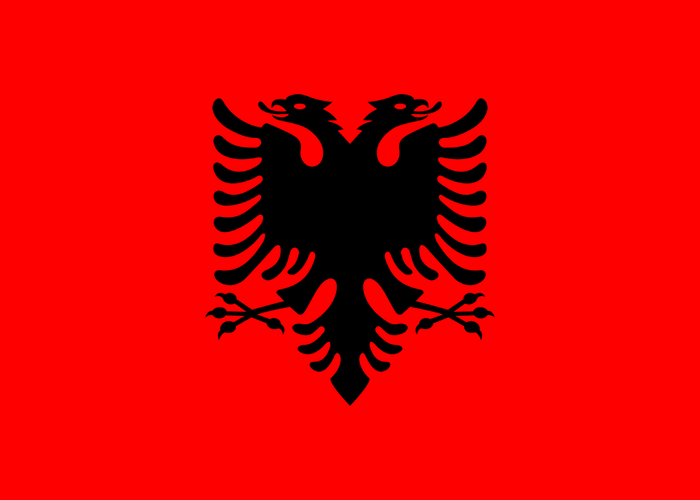 Albania Flag - Country Flags DTF Transfers