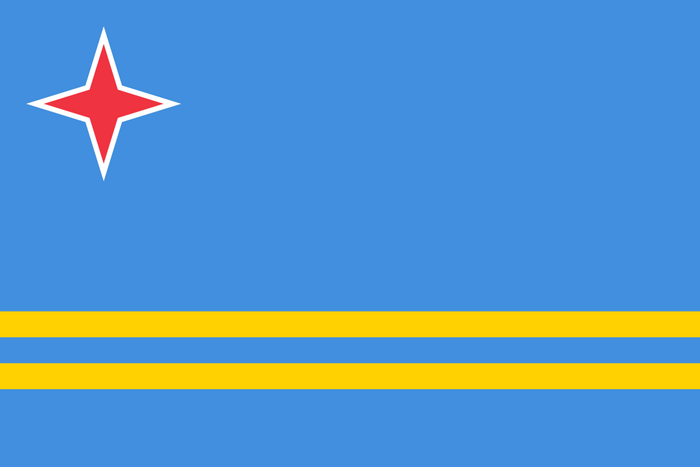 Aruba Flag - Country Flags DTF Transfers