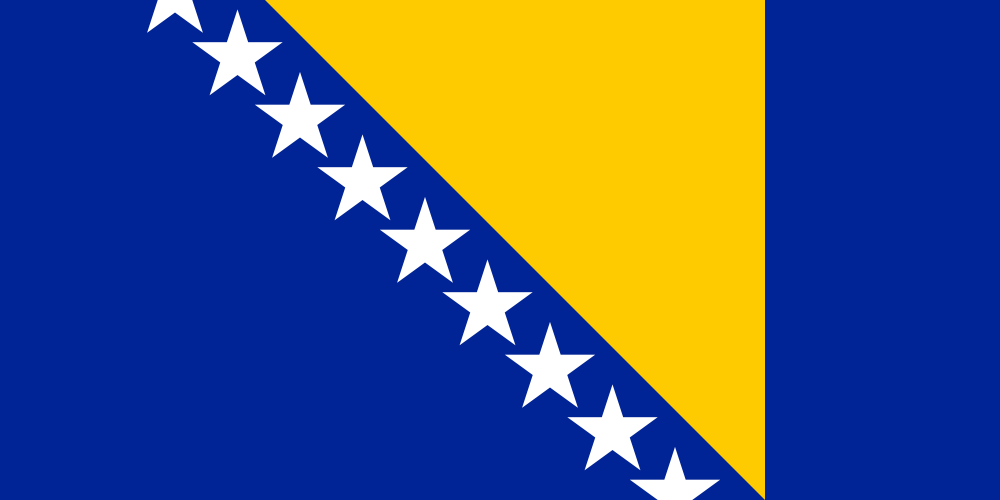 Bosnia and Herzegovina Flag - Country Flags DTF Transfers transfer-kingdom