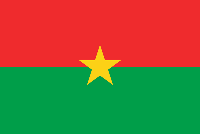 Burkina Faso Flag - Country Flags DTF Transfers