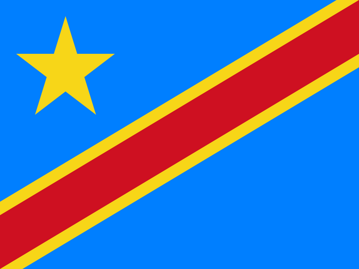Democratic Republic of the Congo Flag - Country Flags DTF Transfers