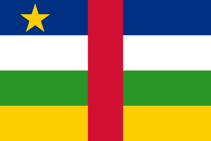 Central African Republic Flag - Country Flags DTF Transfers