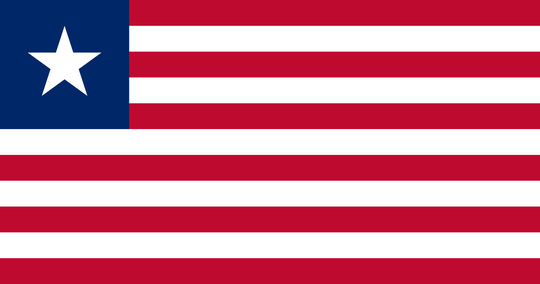 Liberia Flag - Country Flags DTF Transfers