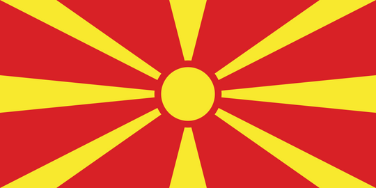 North Macedonia Flag - Country Flags DTF Transfers