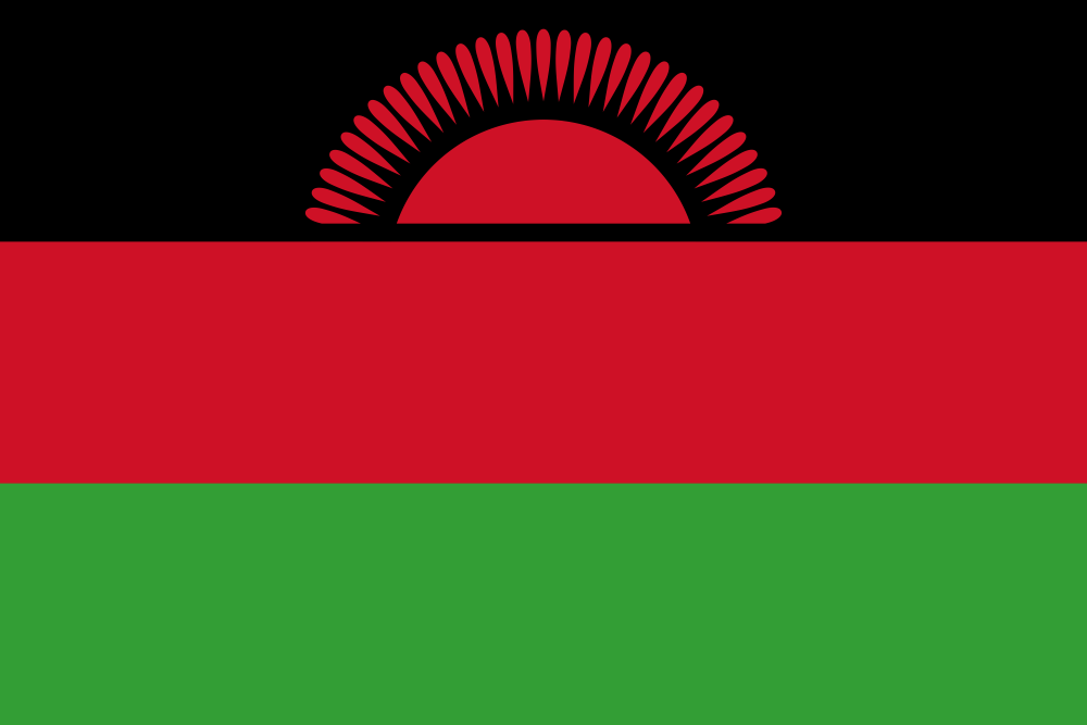 Malawi Flag - Country Flags DTF Transfers