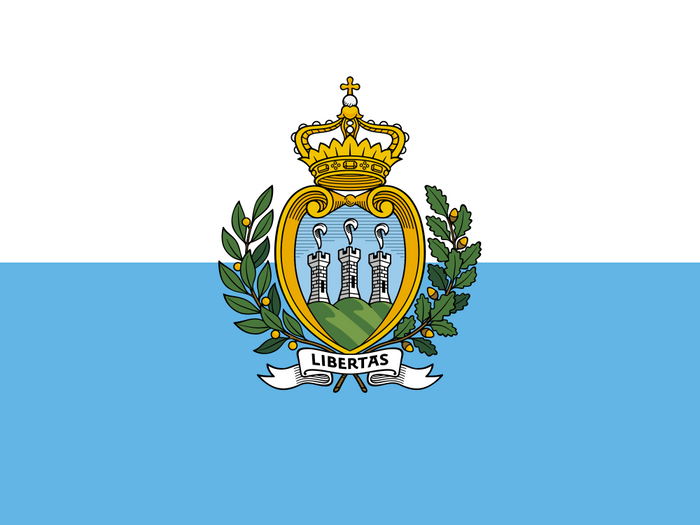 San Marino Flag - Country Flags DTF Transfers