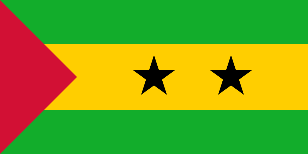 São Tomé and Príncipe Flag - Country Flags DTF Transfers
