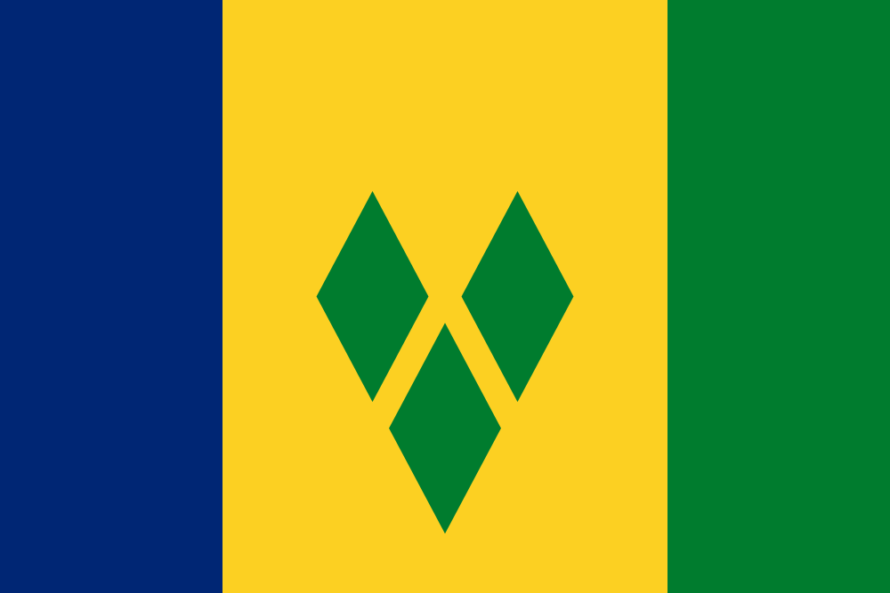 Saint Vincent and the Grenadines Flag - Country Flags DTF Transfers