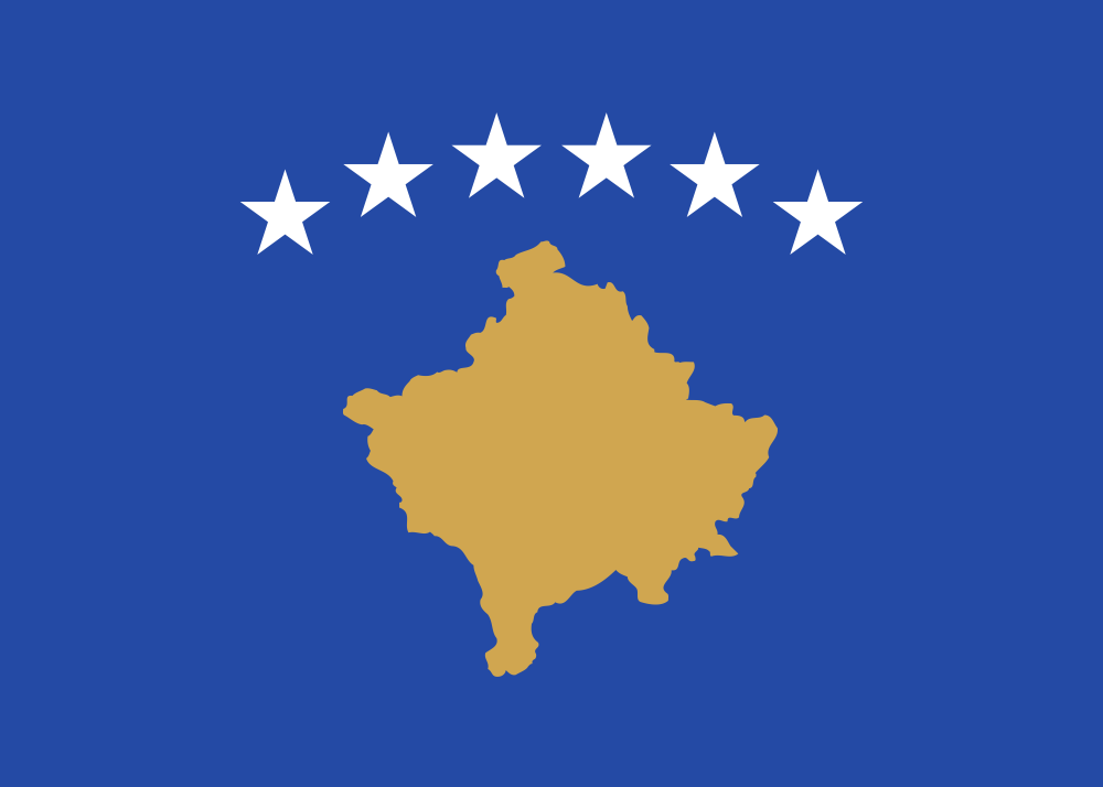 Kosovo Flag - Country Flags DTF Transfers