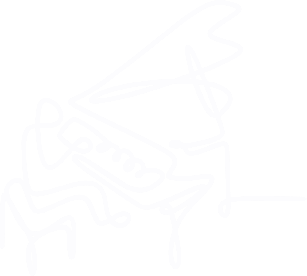 Playing Piano, Line Art - Music DTF Transfers transfer-kingdom Light Color Design (See Imaging)