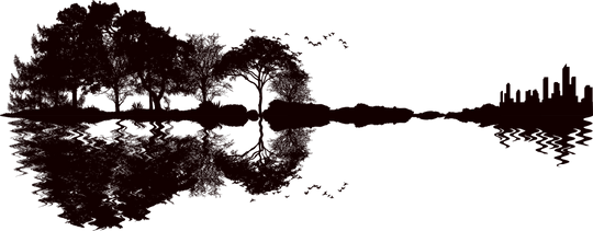 Guitar Silhouette - Music DTF Transfers transfer-kingdom Dark Color Design (See Imaging)