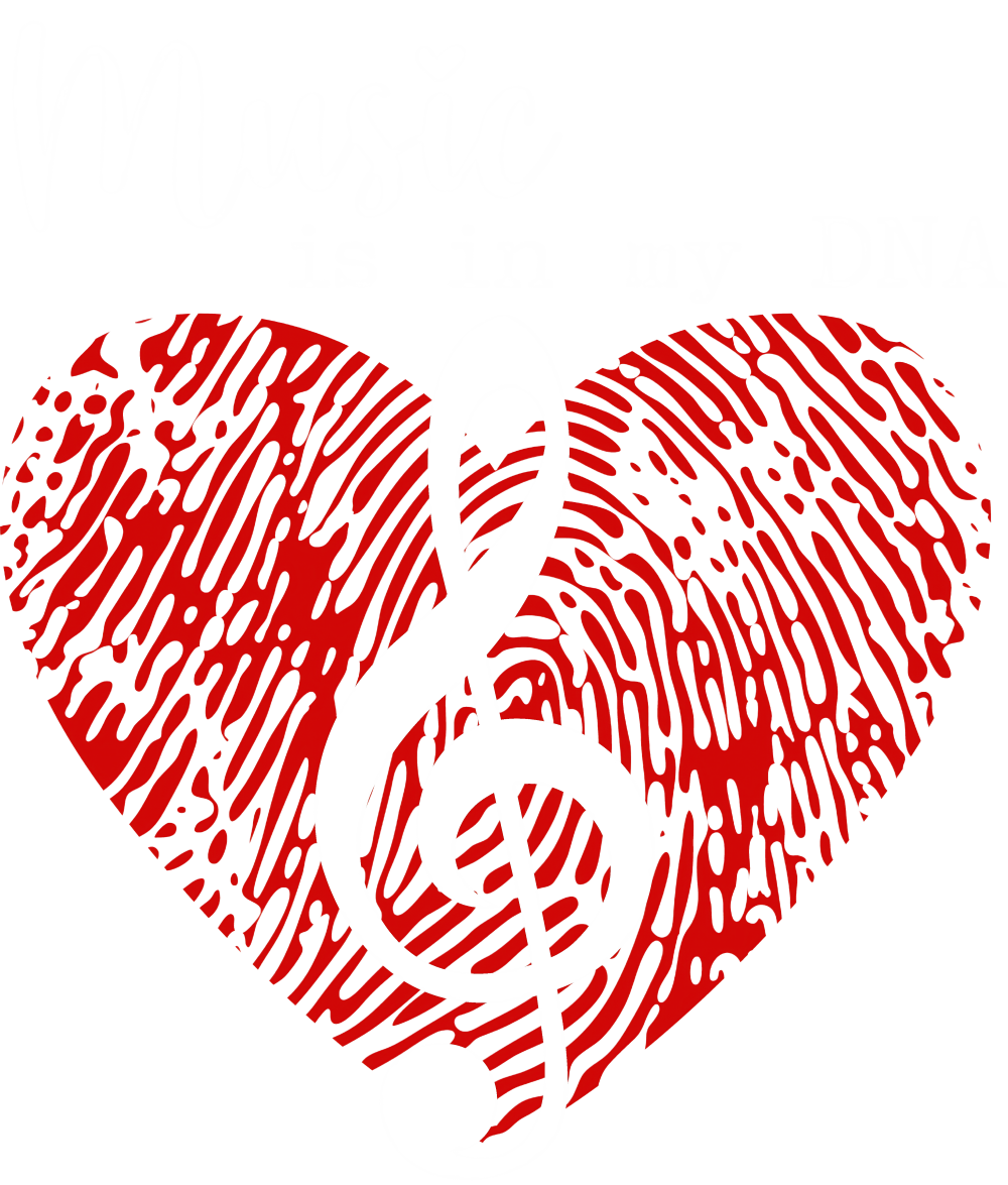 Music Is In My DNA - Music DTF Transfers transfer-kingdom Light Color Design (See Imaging)