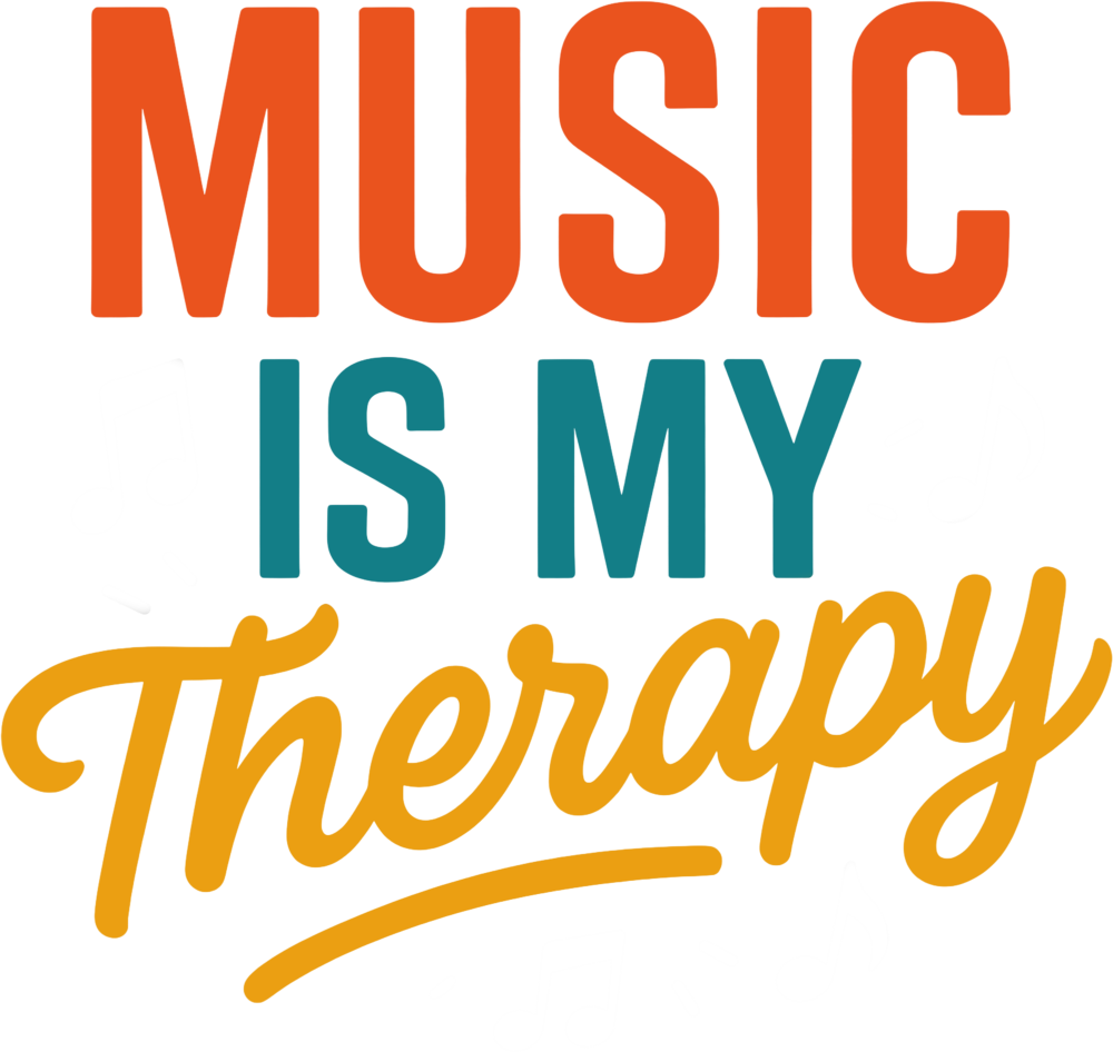 Music Is My Therapy - Music DTF Transfers transfer-kingdom Light Color Design (See Imaging)