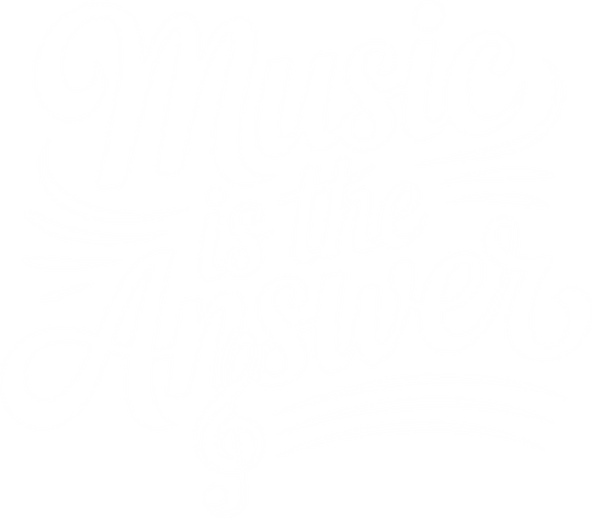 Music Is The Answer - Music DTF Transfers