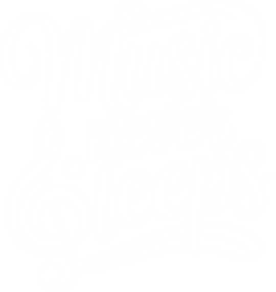 Music Never Sleeps - Music DTF Transfers