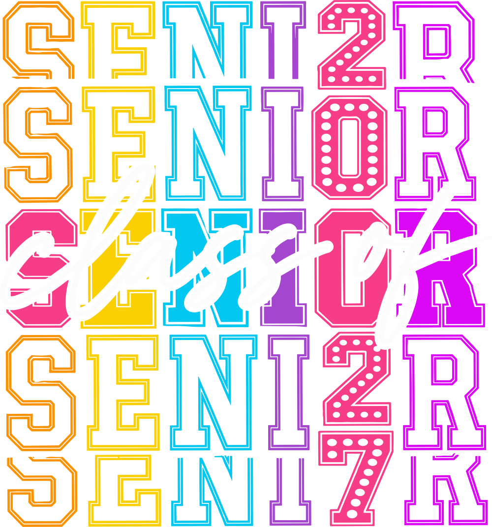 Senior Class Of 2027, Vibrant - Senior DTF Transfers