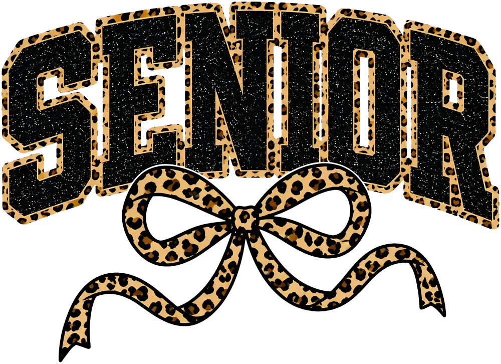 Senior Est. 2027, Leopard Print - Senior DTF Transfers