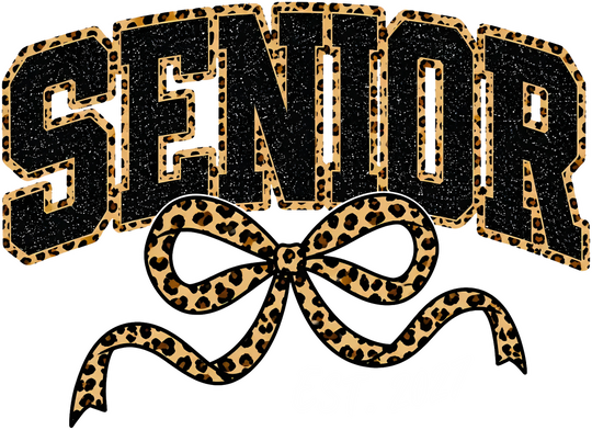 Senior Est. 2027, Leopard Print - Senior DTF Transfers