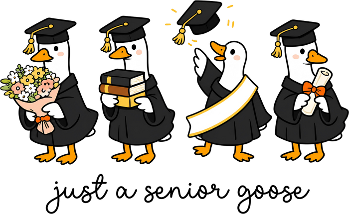 Just A Senior Goose - Senior DTF Transfers