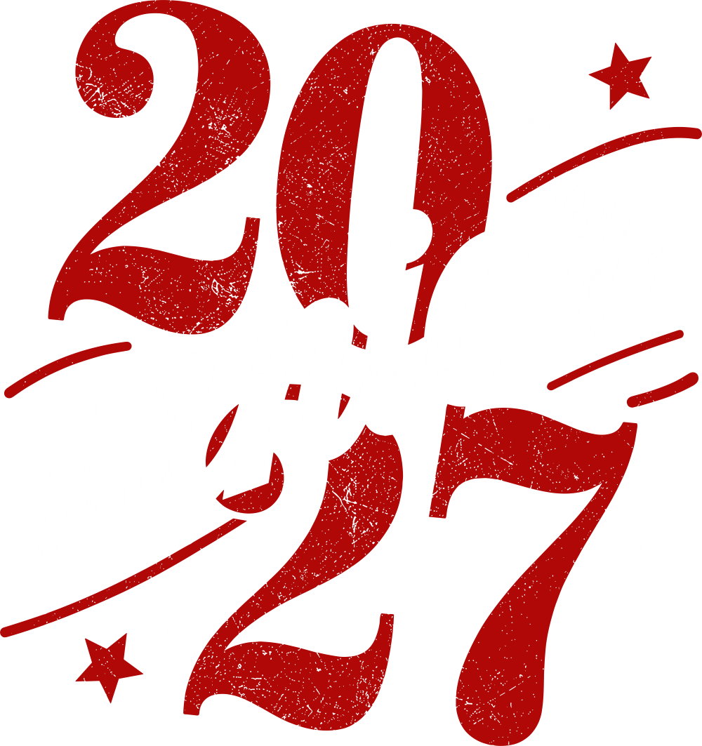Senior 2027, Stars Red Design - Senior DTF Transfers