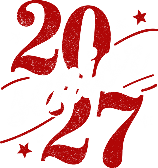 Senior 2027, Stars Red Design - Senior DTF Transfers